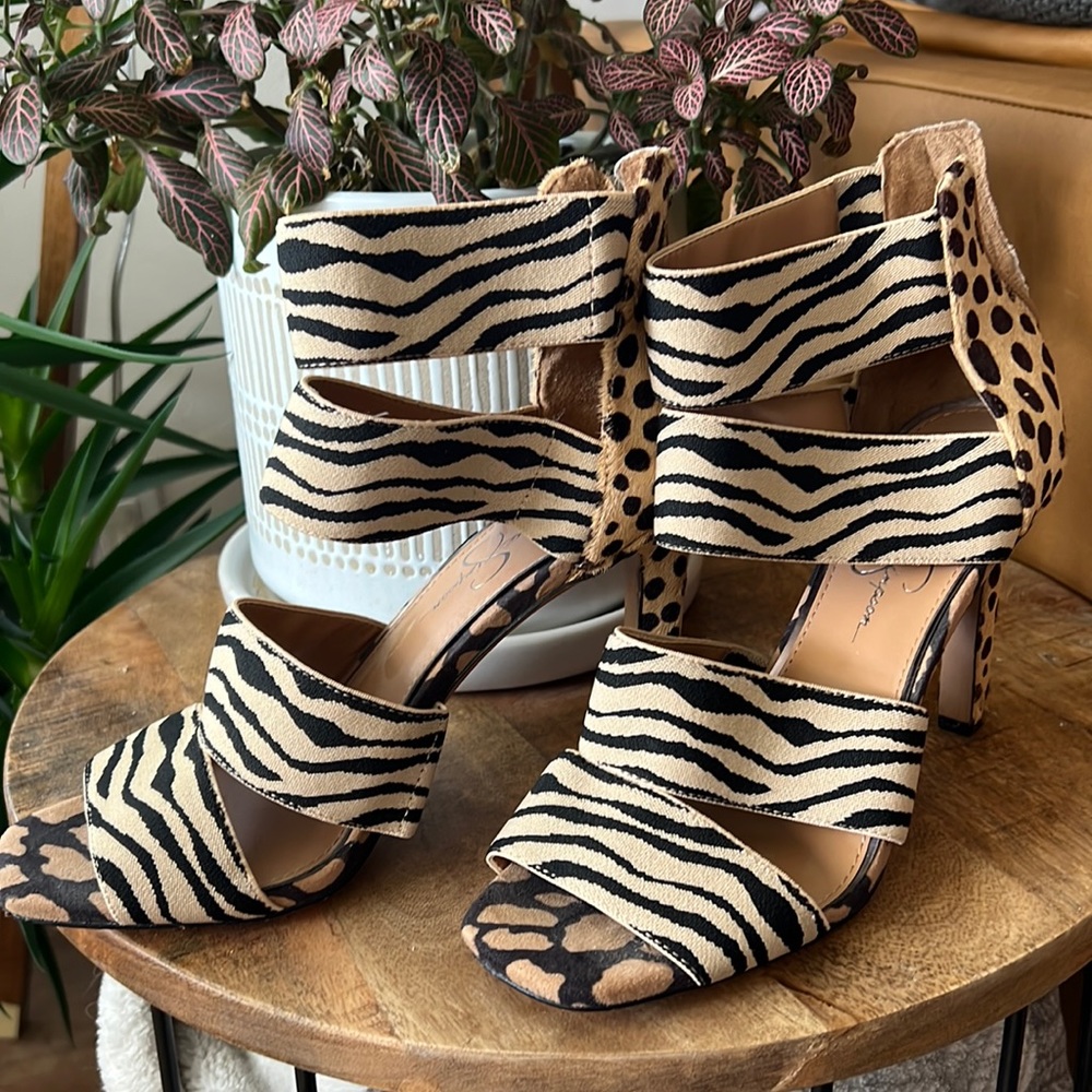 Jessica Simpson Animal Print Heels 🐆 🦓